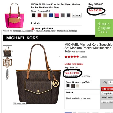 macy's michael kors coupon|More.